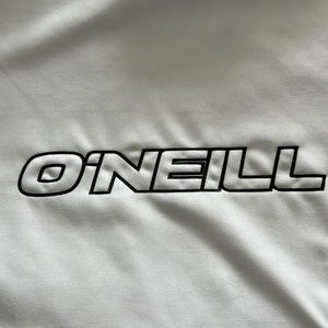 Like new maybe worn once O’NEILL long sleeve Rash Guard SPF 50 White size L